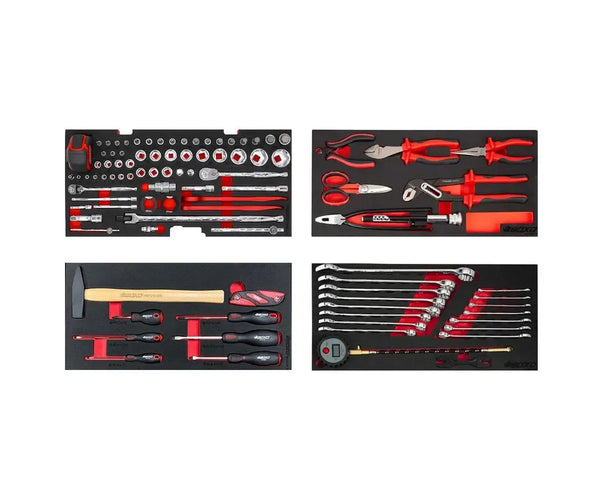 103-Piece Metric MotoBox Tool Set for 3-Drawer Hand Carry Box