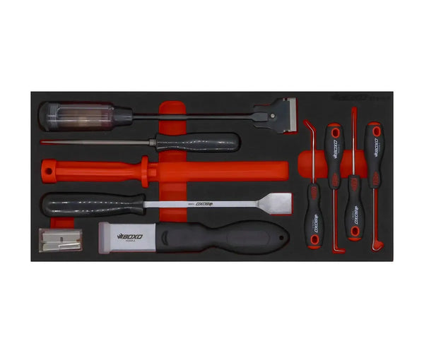 19-Piece Scraper Tool Set | 1/3 Drawer EVA Foam – BoxoUSA
