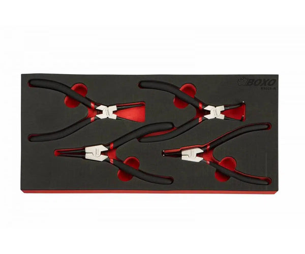 4-Piece Circlip Plier Set | 1/3rd EVA Foam – BoxoUSA
