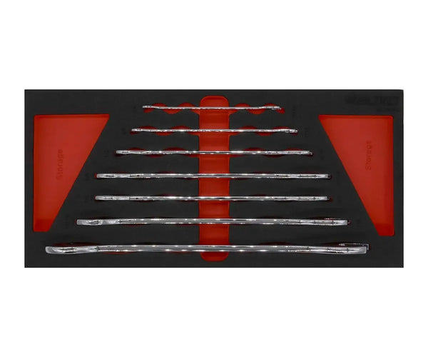 7-Piece SAE Ultra-Thin Double Open End Wrench Set | 1/3 Drawer EVA
