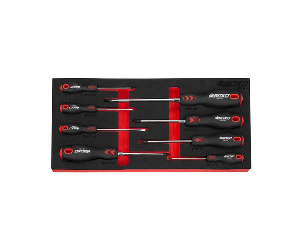 8-Piece Slotted, Phillips & Pozi Drive Screwdriver Set | 1/3rd EVA