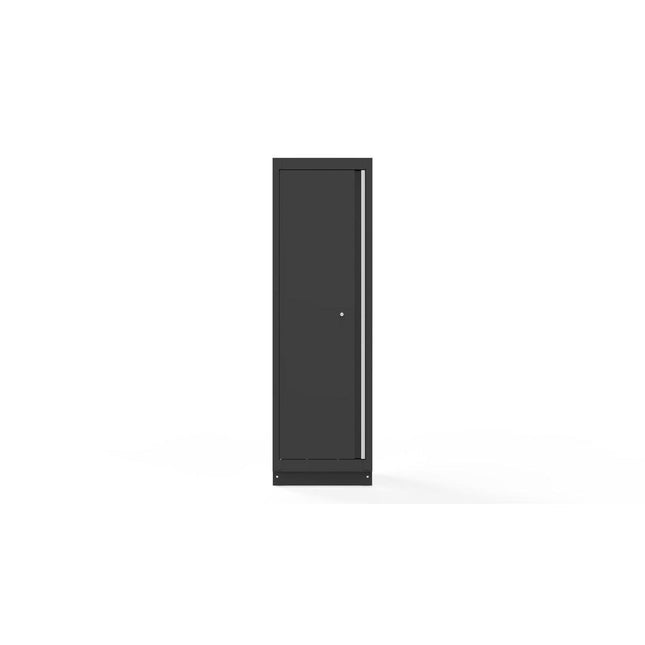 BoxoUSA-OSM Series | 24" x 78" Single-Door Cabinet with Aluminum Handle | Dark Grey-[product_sku]