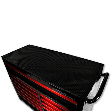 Pro Series | 45" 11-Drawer Bottom Roll Tool Cabinet | Gloss Black, Red Trim