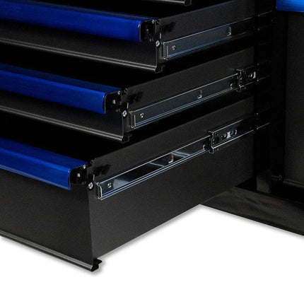 BoxoUSA Pro Series | 45" 11-Drawer Rolling Tool Box UAT450111LM-BK-R