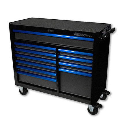 BoxoUSA Pro Series | 45" 11-Drawer Rolling Tool Box UAT450111LM-BK-B