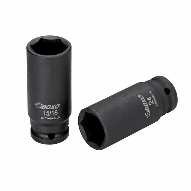 BoxoUSA 1/2" Drive 6-Point Deep Impact Sockets | SAE