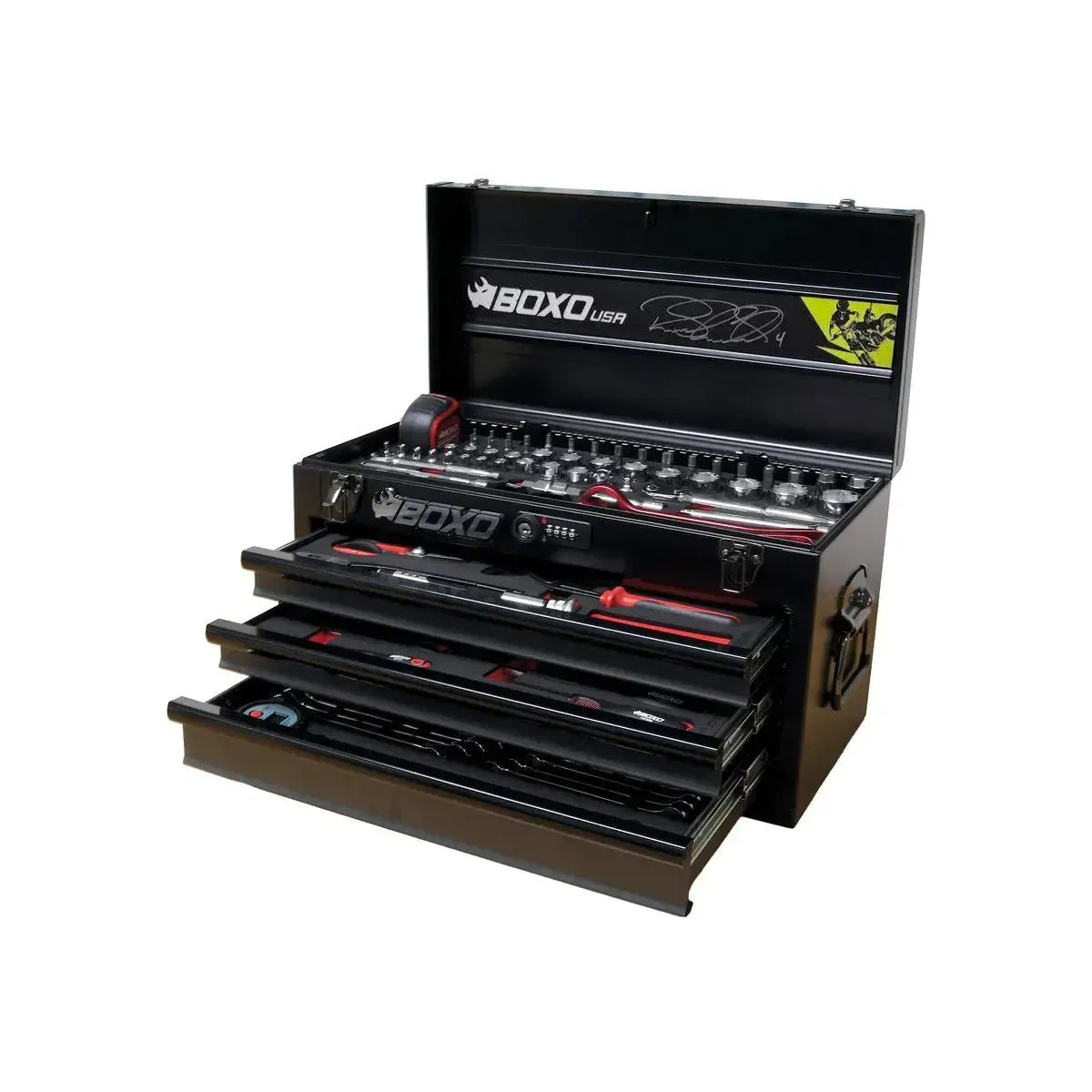 MotoBox | Ricky Carmichael 3-Drawer Portable Tool Box with 103 MotoBox | Ricky Carmichael 3-Drawer Portable Tool Box with 103