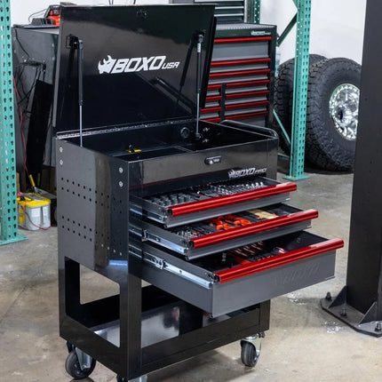 Pro Series | 28" 3-Drawer Flip top Service Cart Tool Box