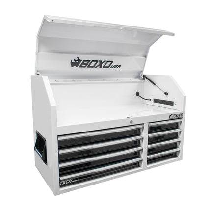 Tech Series | 41" Top and Bottom Combo Tool Box with 217-Piece Master Tool Set | Gloss White