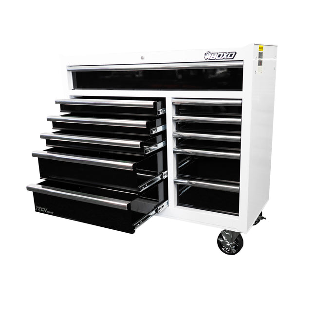 Tech Series | 41" 11-Drawer Rolling Tool Chest | White