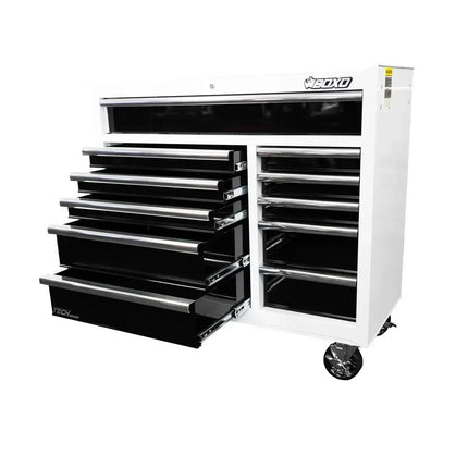 BoxoUSA Tech Series | 41" 11-Drawer Rolling Tool Chest with 222-Piece Master Tool Set | White 41BM-W