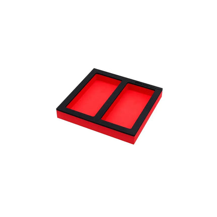 BoxoUSA Square Dual Storage Compartment Tool Box Insert | 1/6 Drawer EVA Foam EVA-BX000-R16