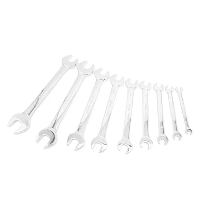 BoxoUSA 9-Piece Metric Double Open End Wrench Set | 1/3 Drawer EVA Foam BX007-R2