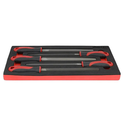 BoxoUSA 5-Piece Steel File Set | 1/3rd EVA Foam BX027-R