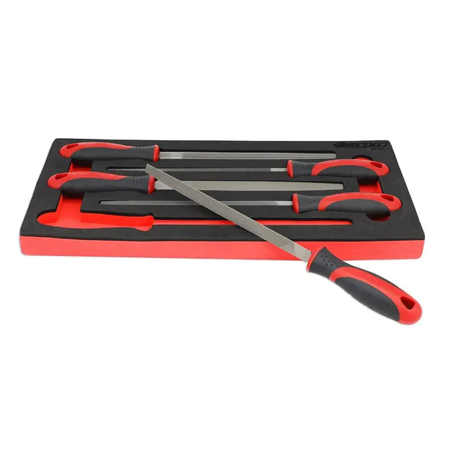 BoxoUSA 5-Piece Steel File Set | 1/3rd EVA Foam BX027-R