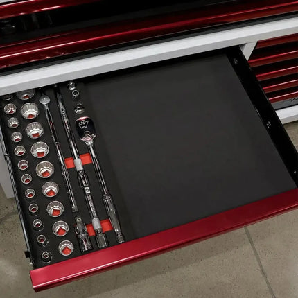 BoxoUSA 29-Piece 1/2" Drive Metric Socket Set | 1/3 Drawer EVA Foam BX235A-R2