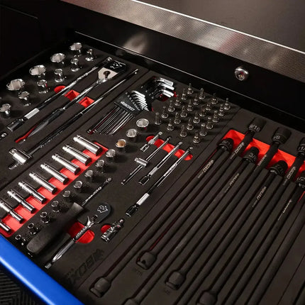 65-Piece 1/4" Drive SAE 6-Point Socket Set | 1/3rd EVA Foam