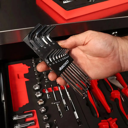65-Piece 1/4" Drive SAE 6-Point Socket Set | 1/3rd EVA Foam
