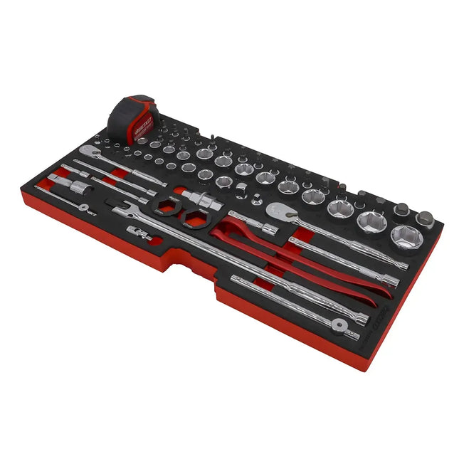 BoxoUSA 103-Piece Metric MotoBox Tool Set for 3-Drawer Hand Carry Box BXE047A-R2
