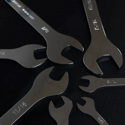 BoxoUSA 7-Piece SAE Ultra-Thin Double Open End Wrench Set | 1/3 Drawer EVA Foam BX746-R2