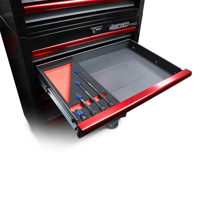 BoxoUSA 4-Piece ½” Drive Quick Release Impact Extension Set | 1/3 Drawer EVA Foam BX855-R