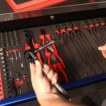 21-Piece 1/2" Drive 6-Point SAE Socket Set | 1/3 Drawer EVA Foam