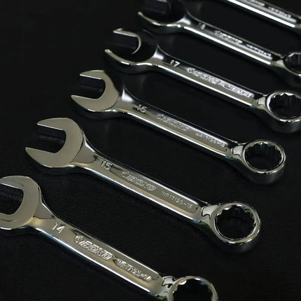 BoxoUSA 12-Piece Metric Stubby Combination Spanner Set | 2/9 Drawer EVA Foam BX871-R2