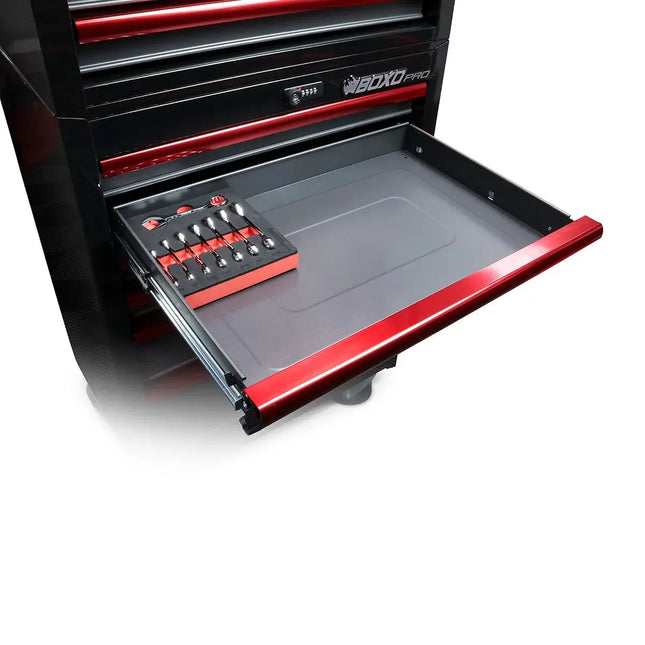 BoxoUSA 8-Piece SAE Stubby Combination Spanner Set | 1/6 Drawer EVA Foam BX872-R2