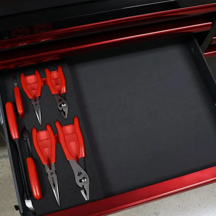 BoxoUSA 7-Piece Plier and Cutter Set | 1/3 Drawer EVA Foam BX896-R