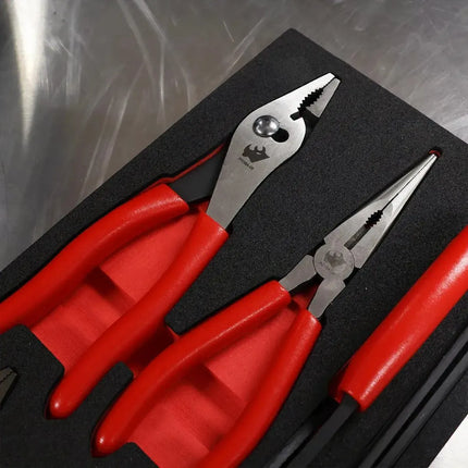 BoxoUSA 7-Piece Plier and Cutter Set | 1/3 Drawer EVA Foam BX896-R
