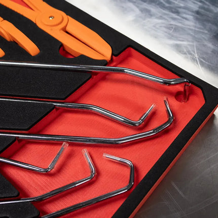 BoxoUSA 9-Piece Hook and Hose Removal Set | 2/3 Drawer EVA Foam BX915-R