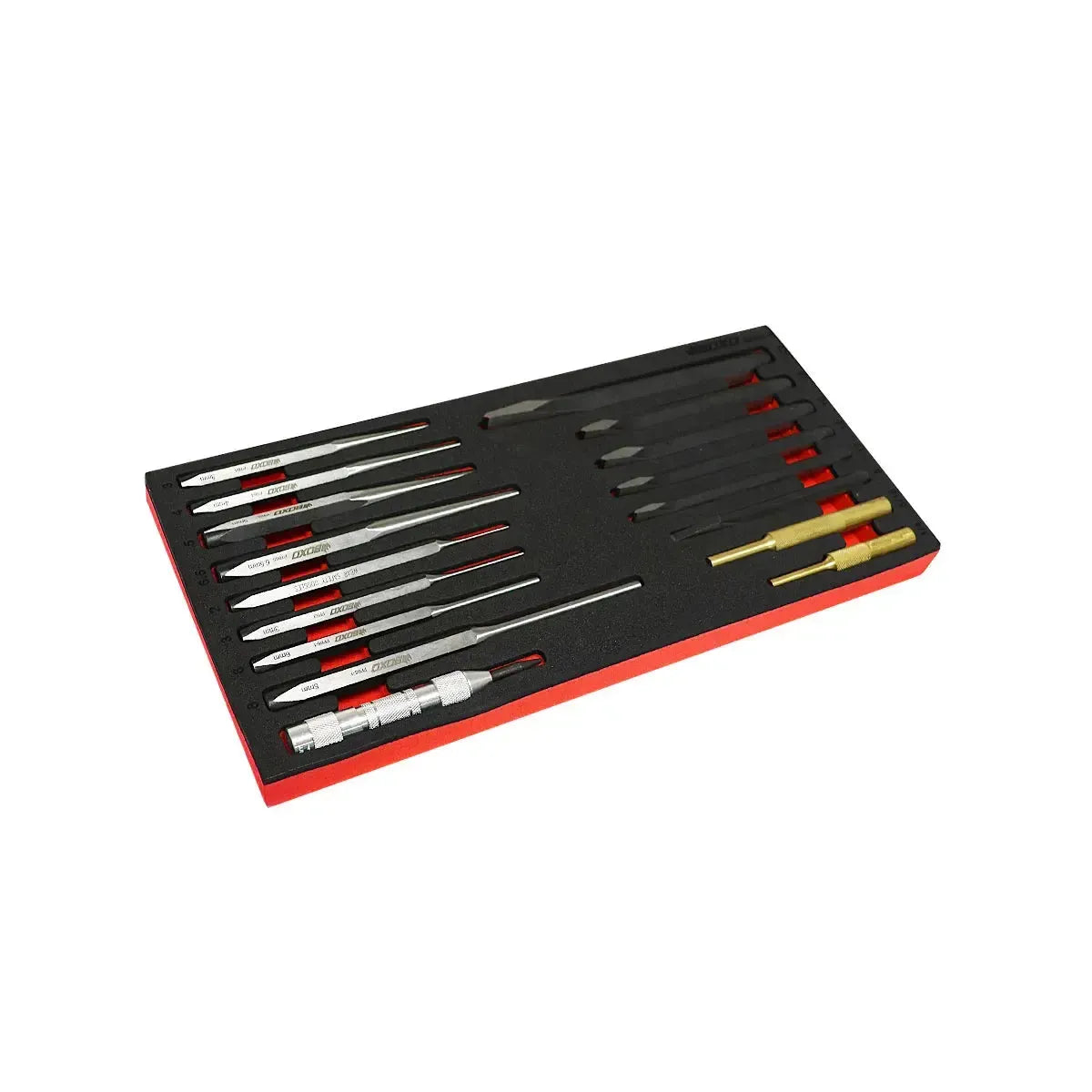 17-Piece Punch & Chisel Set | 1/3 Drawer EVA Foam – BoxoUSA 17-Piece Punch & Chisel Set | 1/3 Drawer EVA Foam – BoxoUSA
