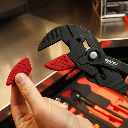 BoxoUSA 3-Piece Non-Marring Plier Wrench Set | 1/3 Drawer EVA Foam BX931-R