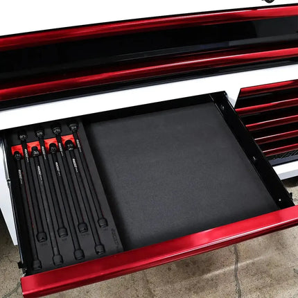 BoxoUSA 8-Piece 3/8" Drive SAE Universal Impact Extension Socket Set | 1/3 Drawer EVA Foam BX948-R