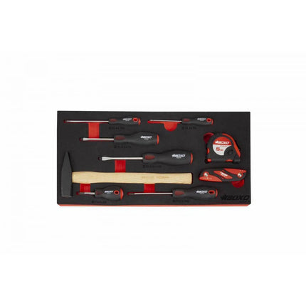 BoxoUSA 103-Piece Metric MotoBox Tool Set for 3-Drawer Hand Carry Box BXE047-R2