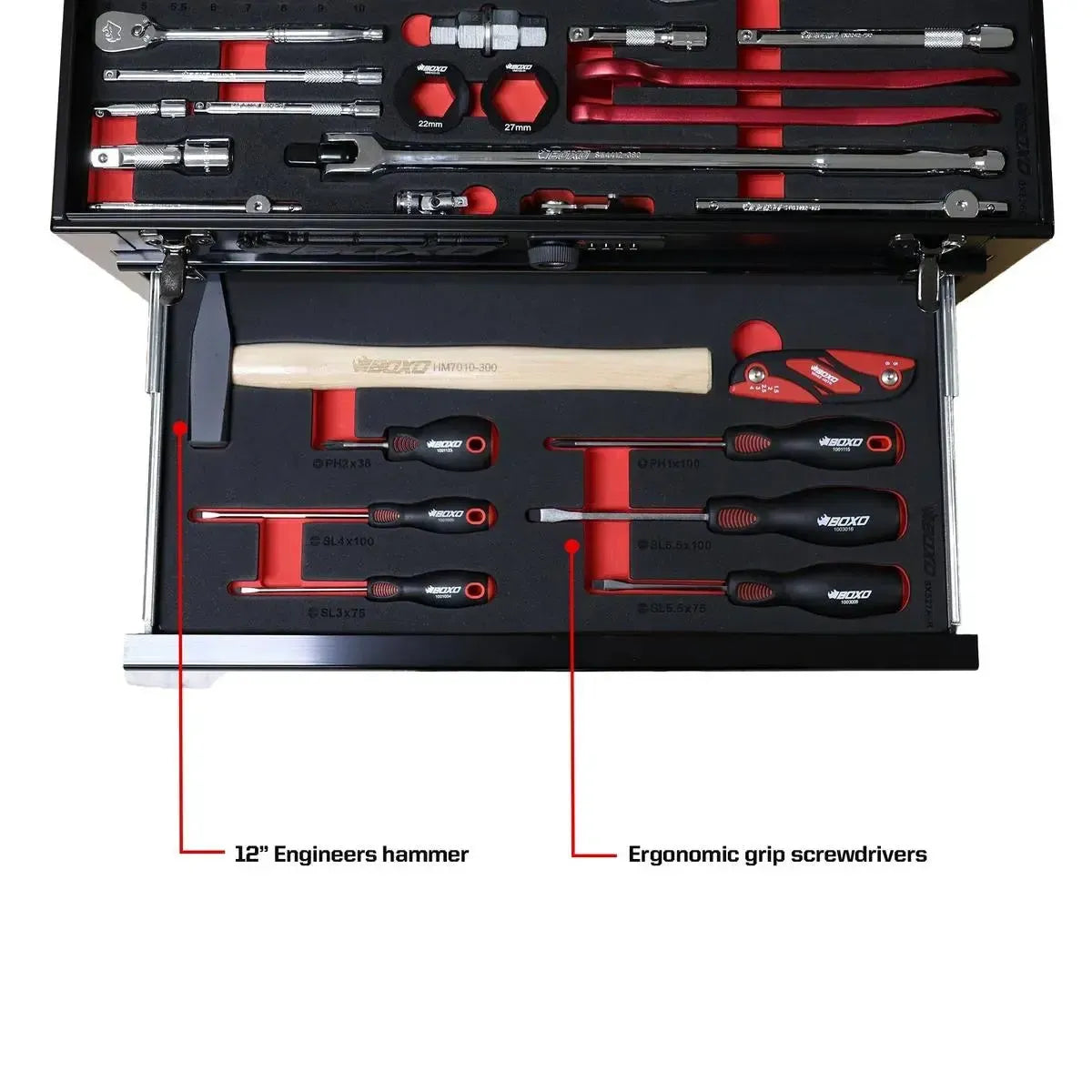 MotoBox | Ricky Carmichael 3-Drawer Portable Tool Box with 103 MotoBox | Ricky Carmichael 3-Drawer Portable Tool Box with 103