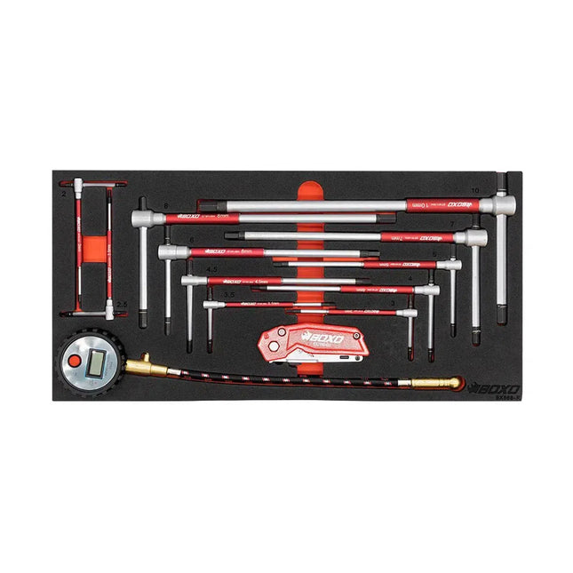 BoxoUSA 69-Piece Karting Tool Set for 3-Drawer Hand Carry Box BXE052-R2