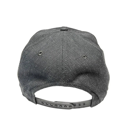 BoxoUSA BoxoUSA Dark Heather Snapback Hat with Established Leatherette Patch BXH-HGLP