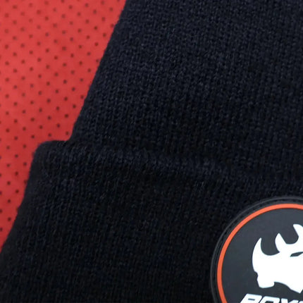BoxoUSA BoxoUSA Rhino Badge Beanie - Black BXKB-BKP