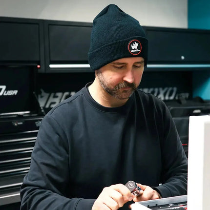 BoxoUSA BoxoUSA Rhino Badge Beanie - Black BXKB-BKP