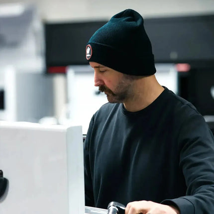 BoxoUSA BoxoUSA Rhino Badge Beanie - Black BXKB-BKP