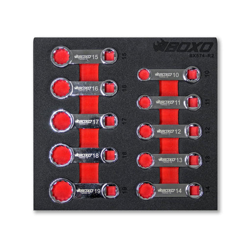 BoxoUSA-10-Piece ⅜” Drive Metric 12-Point Box End Torque Adapter Set-[product_sku]