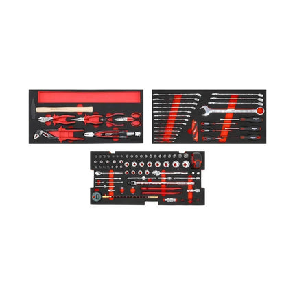 BoxoUSA 103-Piece Metric MotoBox Tool Set for 5-Drawer Hand Carry Box BXE057A-R2
