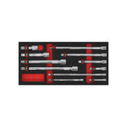 BoxoUSA 11-Piece Master Quick Release Locking Extension Bar Set | 1/3 Drawer EVA Foam BX894-R2