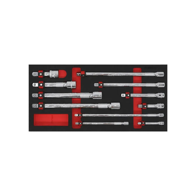 BoxoUSA 11-Piece Master Quick Release Locking Extension Bar Set | 1/3 Drawer EVA Foam BX894-R2