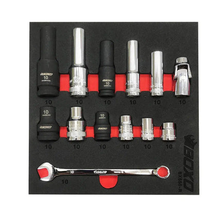 BoxoUSA 13-Piece 10mm Rescue Tool Kit | 1/6th EVA Foam BX550-R