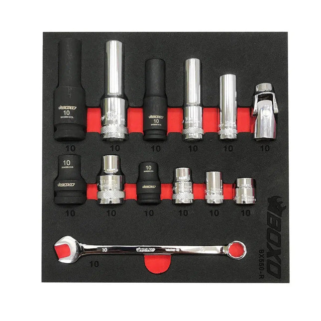 BoxoUSA 13-Piece 10mm Rescue Tool Kit BX550-R