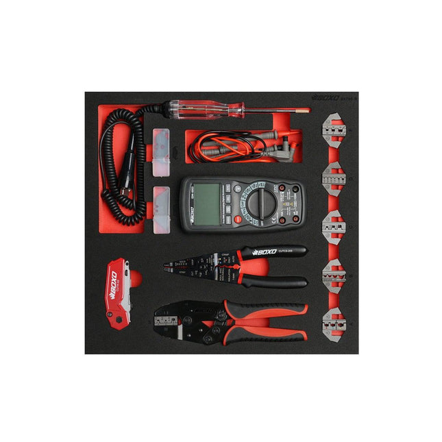 BoxoUSA-14-Piece Electrical Tool Set | 2/3rd EVA Foam-BX790-R