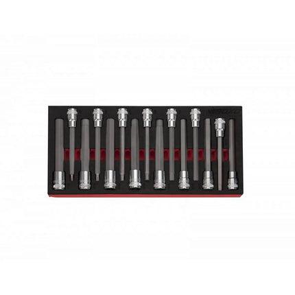 BoxoUSA 15-Piece 1/2" Drive Long Hex Bit Socket Set | 1/3rd EVA Foam BX329-R2