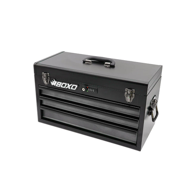 BoxoUSA-20" 3-Drawer Hand Carry Tool Box-ECC20301L-SBK1